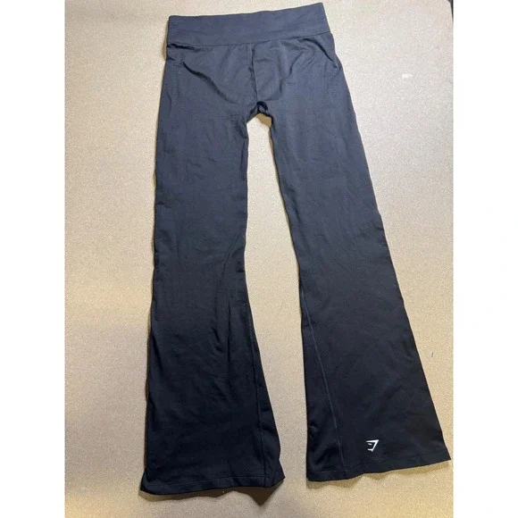 Gymshark Black High‎ Waist Seamless Flare Leggings Womens XL Extra Large - Picture 3 of 8